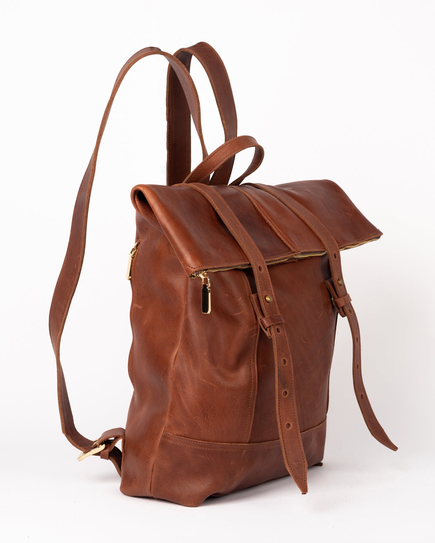 The KMD Leather All-Purpose Backpack ( Castano )
